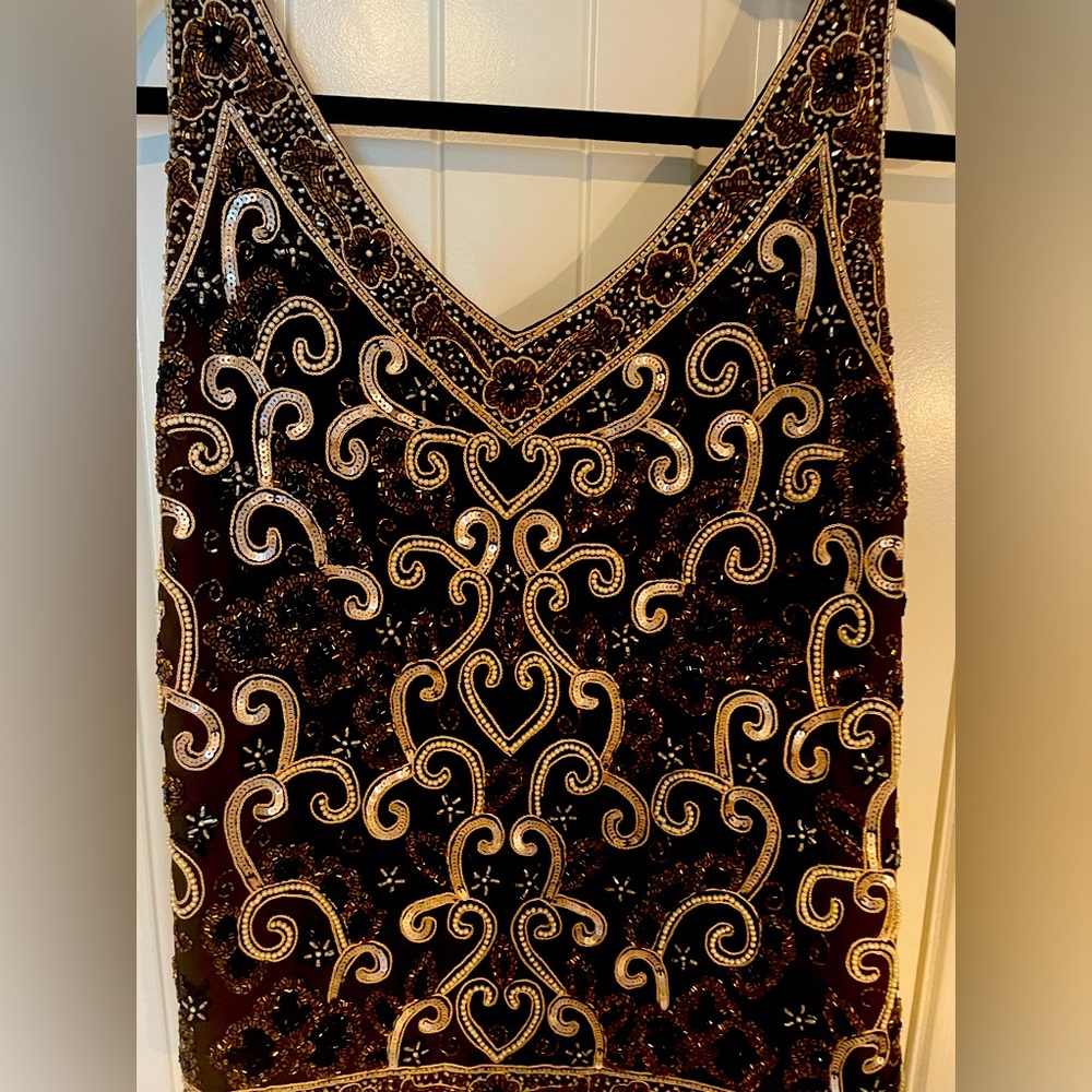 Brown Beaded Shell